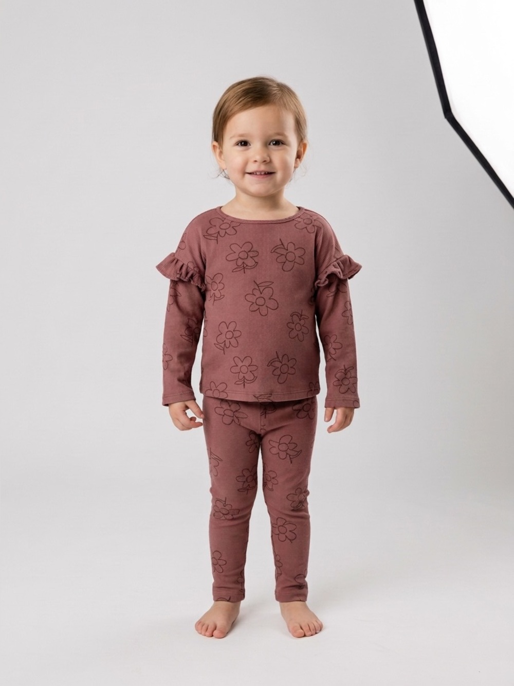 Carter’s Toddler Girl 2- Pc Cotton Floral Long Sleeve Tee & Pant Set
